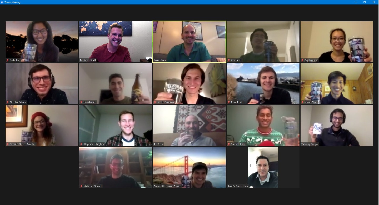 Group holiday zoom 2020… with alumni! | The Shell Lab
